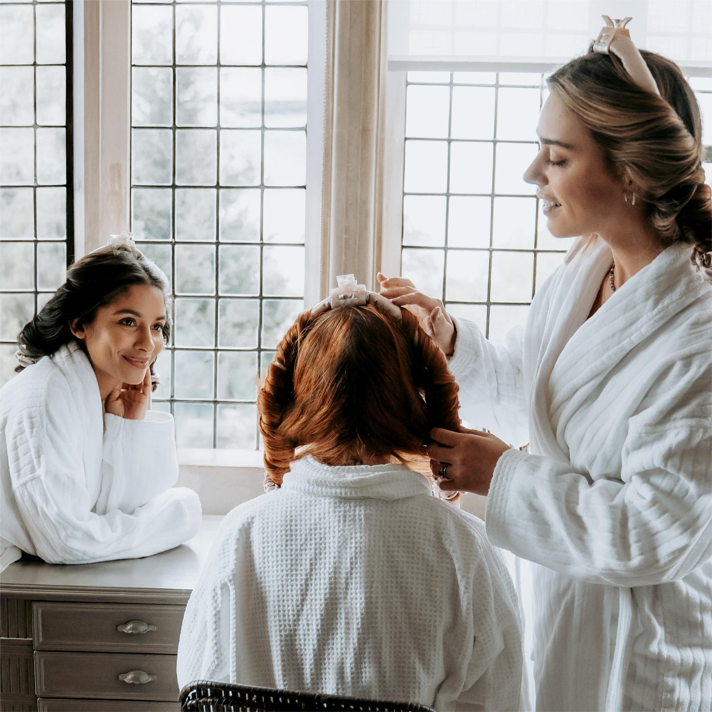 Silk Addict Pale Pink Heatless Curler Set